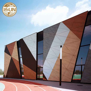 Isun personalizzato rivestimento della parete esterna in alluminio decorativo per la costruzione di una parete esterna in alluminio