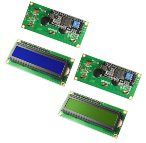 LCD1602 + I2C LCD 1602 modulo 16x2 schermo blu PCF8574 IIC/I2C LCD1602 piastra adattatore - Product Image 3
