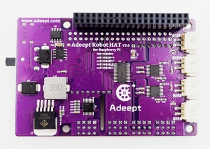 Ahududu Pi için Adeept Robot şapka (Pi 5/4 ile uyumlu) akıllı Robot araba sürücüsü - Product Image 3