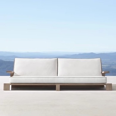 Canapé trois places (teck importé)