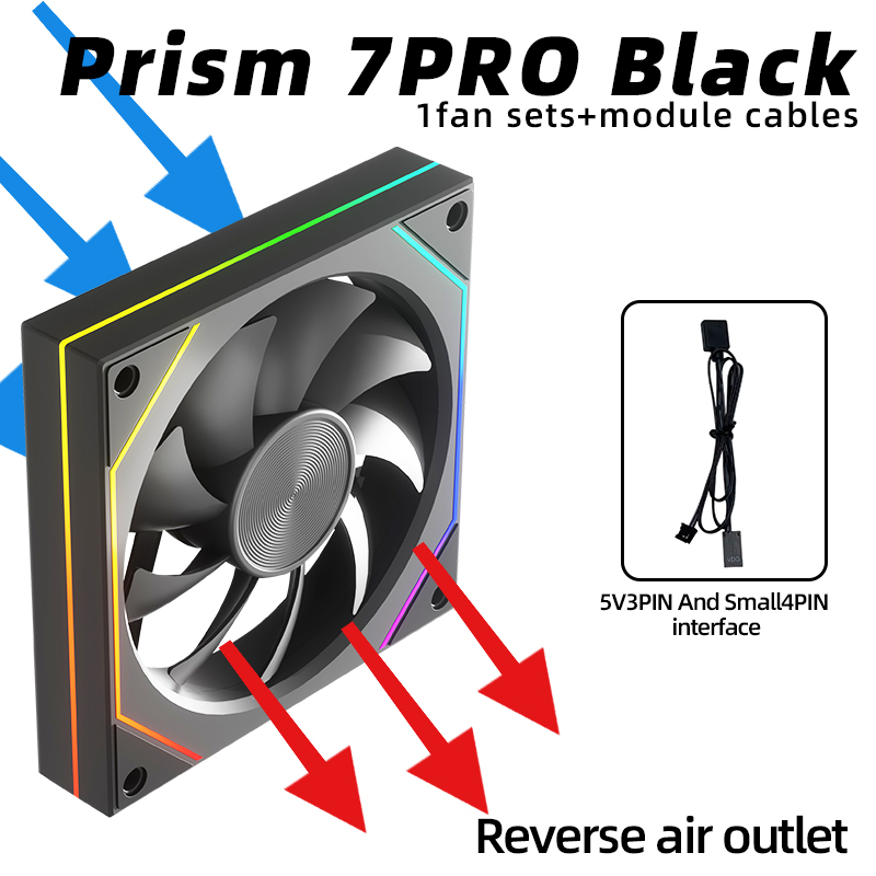 Ventilador de admisión negro