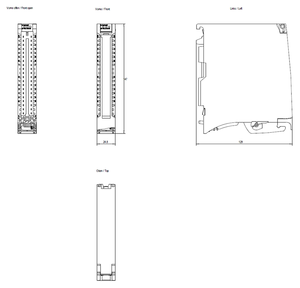 Nuevo módulo de entrada Digital 100% Original Sie/mens SIMATIC DI16x 24VDC BA 6ES7521-1BH10-0AA0 - Product Image 2