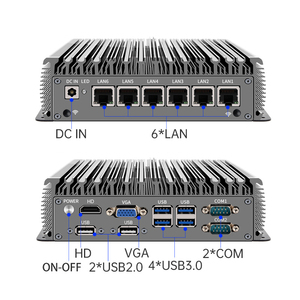 ZW006-B <strong>Network</strong> Server Industrial Mini PC Soft Router I7 10510U I5 10210U I3 10110U 6x2.5G LAN Support 4G Module Gateway <strong>Compute</strong> - Product Image 3