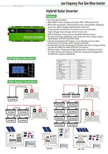 Inversor de potencia de 120V 240VAC, sistema Solar híbrido de entrada de salida Dual, CC, CA, MPPT, UPS, cargador de 12/3/4/5/6KW
