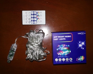 2024新デザイン装飾ライトRGB + IC LEDストリングライト5V10メートルリモコンLEDストリングライト - Product Image 4