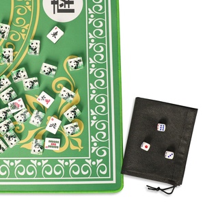 スクエア麻雀テーブルカバー台湾麻雀タイルアクセサリーファイバートップクロスポーカーダイスカードボードゲーム用滑り止めプレイマット