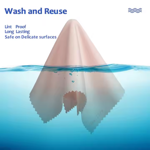 Bán buôn tùy chỉnh da lộn sợi nhỏ kính đánh bóng Vải làm sạch vải cho màn hình kính mắt điện thoại máy tính xách tay - Product Image 5