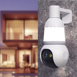 360 Panorama drahtlose Netzwerkkamera TUYA SMART LED GLAUBEL-KAMERA WLAN PTZ mit beleuchtetem Licht - Product Image 3