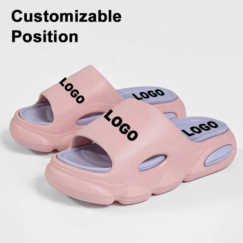 Custom slippers Cloud Slides Adjustable EVA Thick Sole Non-Slip Flat Sandals Men Casual Sport Slides Slippers for men women