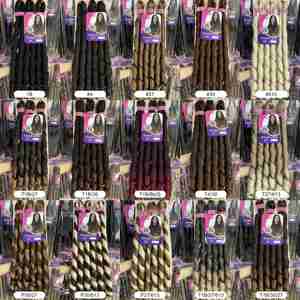 100% pre-kéo dài 3x pháp Curl bím tóc cao cấp sợi xoắn ốc Curl Crochet tóc 400g 24 "3x Loose sóng bện phần mở rộng tóc - Product Image 4