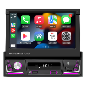 Lancol 1Din 7 Zoll Auto Android Autoradio Einziehbarer Bildschirm LCD Autoradio MP5 Player Stereo 1 16/2 32BT/GPS/WIFI Carplay MP3 - Product Image 3