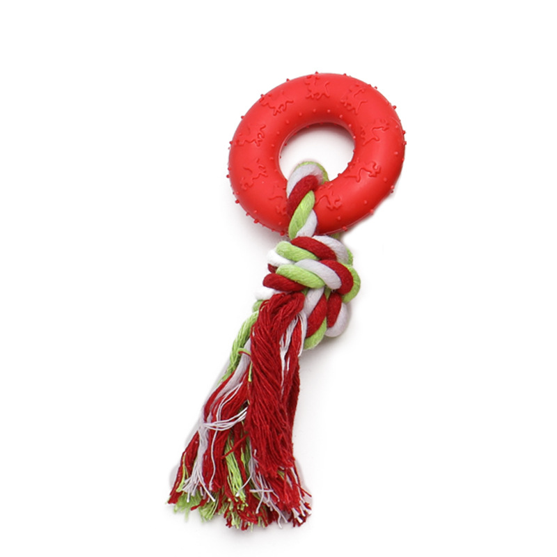 Cercle en corde de coton rouge