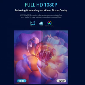 Native 1080P Android 9,0 Pico DLP Smart Beamer Full HD 4K Proyector de video multimodal con batería de 9600mAh 2G RAM para uso en exteriores - Product Image 2