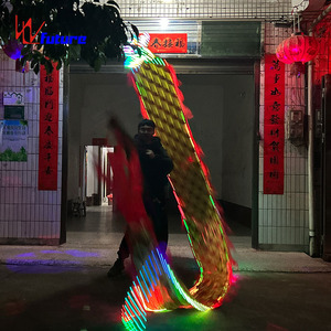 Dragon Dance Wireless Programming Control LED für Neujahrs fest Feier Chinese Custom ized Logo Digital Print Kostüme