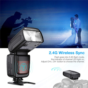 CensReal ไฟแฟลชกล้องแบบพกพา Speedlite FK300G,ไฟแฟลชสำหรับใช้ในแคนนอนกับแบตเตอรี่ AA 4ก้อน - Product Image 5