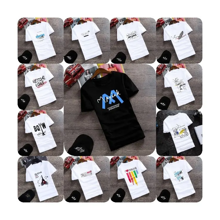 2024 men's T-shirt custom men's new print custom logo