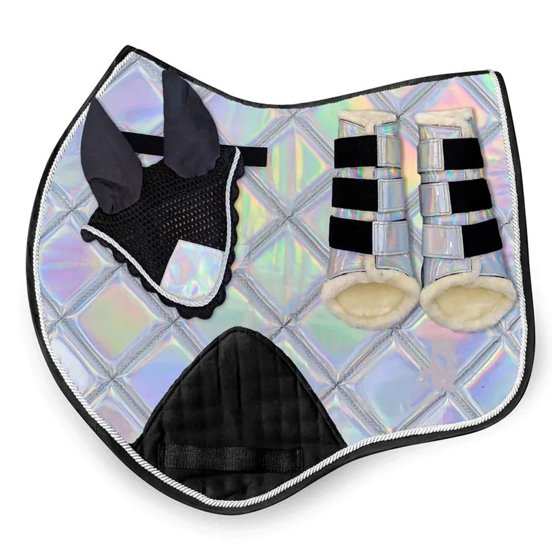 Groothandel Stijlvolle Paardensport Sets Rijden Pad Sets Custom Paard Zadel Pad Voor Paarden Equine Dressuur Zadel Pads