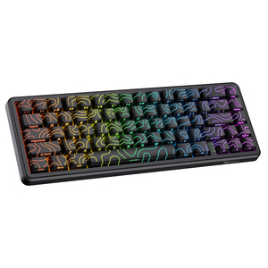 ONIKUMA G67カスタマイズキーボード磁気スイッチ高速トリガー8KHzメカニカルキーボードRGBワイヤードゲーミングキーボード67キーキャップ - Product Image 1