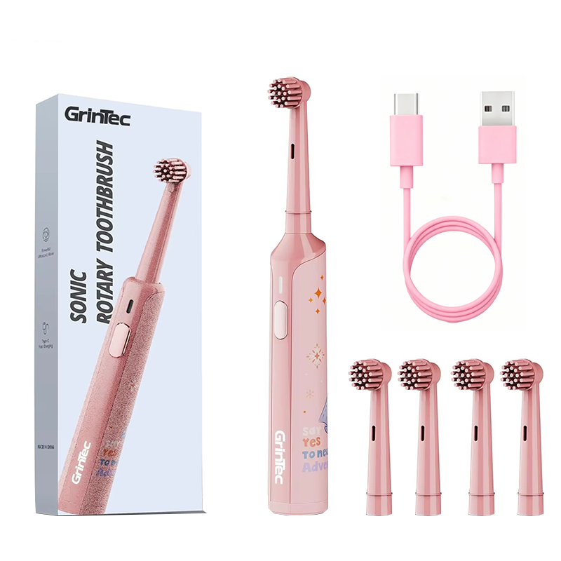 Pink with 4 brush heads