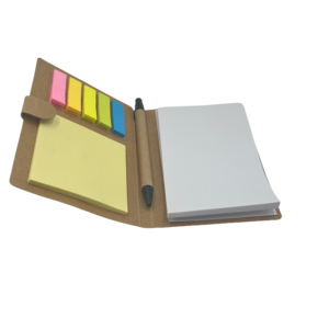 Atacado Kraft Notebooks Giveaway LOGO logotipo personalizado Kraft Notepad Com Caneta Memo