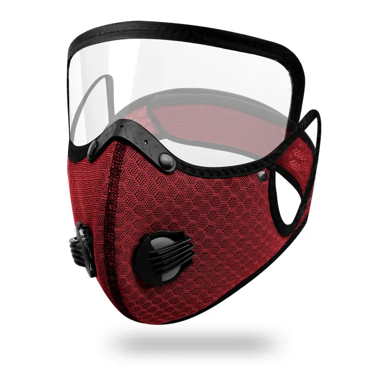 Sports mask Cycling Activated Carbon Filter Anti Dust Bike Mask Breathable Mask with Two Valves