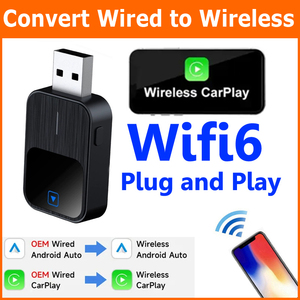 Exontek OEM Custom CP630 adattatore CarPlay Wireless per Android Auto personalizzabile OEM ODM con WiFi6 USB per Apple e Android - Product Image 5