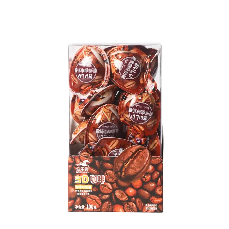 Caramelos de café con etiqueta personal personalizada directa de fábrica al por mayor dulces de alta calidad menos azúcar café amargo sabor tableta caramelo