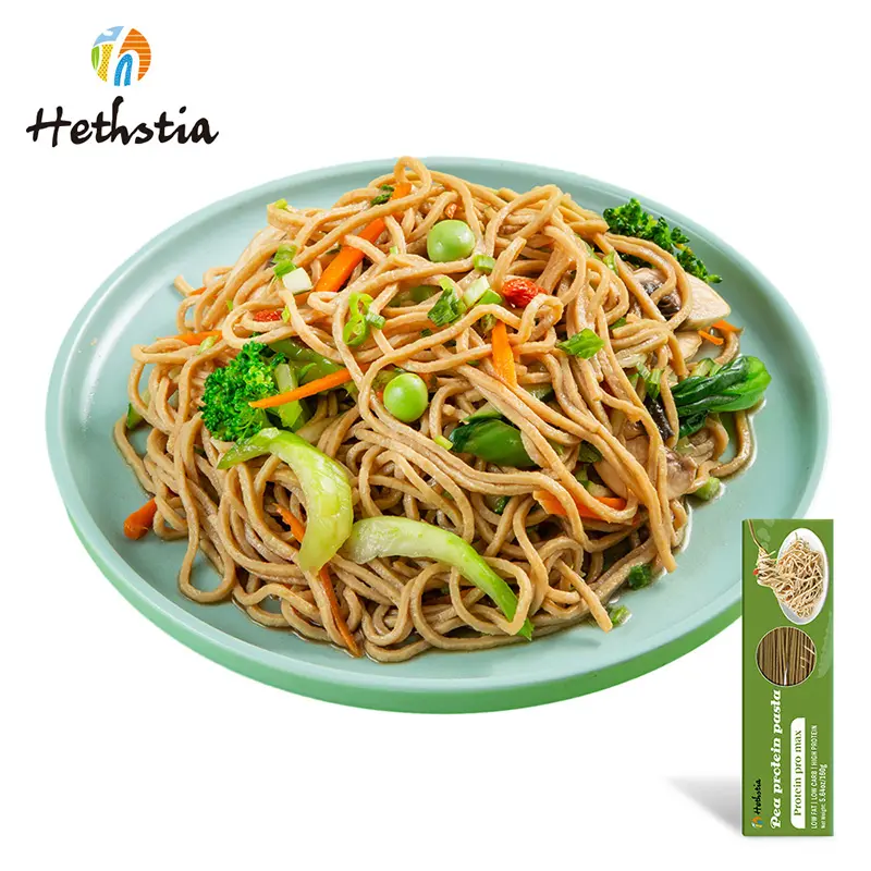 Apto para vegetarianos Bueno para obesos Bajos en carbohidratos Proteína baja en calorías Max Konjac High Pea Protein Pasta Spaghetti