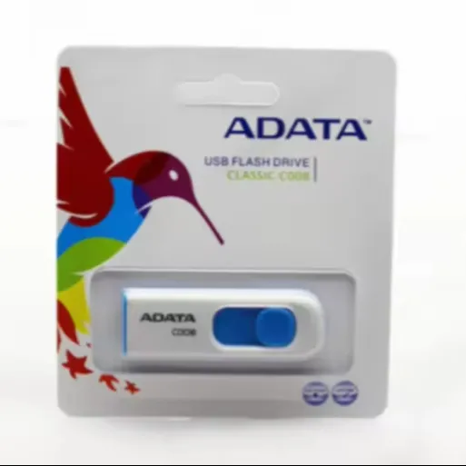 Adata UV128 ความเร็วสูง USB 2.0 Gen 1 แฟลชไดรฟ์ 16GB ถึง 128GB หน่วยความจําใหม่โลหะ USB 2.0 Gen 1 Pendrives ดิสก์ไดรฟ์ปากกา