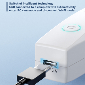 2MP 1080P WiFi Microscopio electrónico USB Teléfono móvil Computadoras Conectar Microscopio Foto Video Tomar 8 luces LED Soporte flexible - Product Image 5