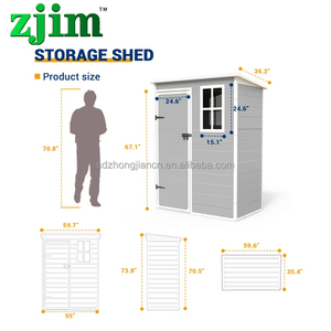 Ngoài trời lưu trữ đổ nhựa vườn công cụ nhà bên ngoài nhà kho nhựa sân sau nhựa công cụ đổ - Product Image 1