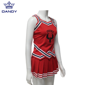 Kırmızı renk tren setleri özel Cheer üniforma üst satış uygulama uygulama için setleri - Product Image 6