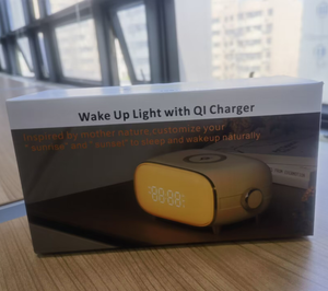 LEDデジタル時計ウェイクアップライト目覚まし時計テーブルランプ寝室の装飾デスク時計用サンセットモードナイトライト付き - Product Image 6