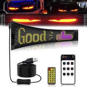 USB araç monte LED araba ekran yumuşak tam renkli ekran pencere mağazası reklam Bluetooth kontrolü için yeni durum - Product Image 1