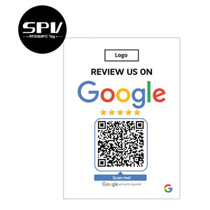 Stampa personalizzata codice QR 13.56mhz RFID Ntag213 Google Review NFC Card - Product Image 4