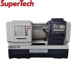Torno CNC SuperTech CK6150, máquina herramienta CNC de alta precisión, sierra de mesa multifunción, torno CNC, torno de Metal giratorio de China