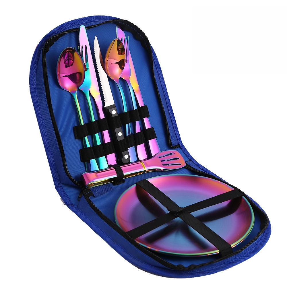 Colorful Double Set (Blue Cloth Bag)
