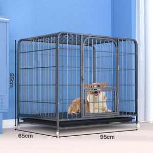 Grande <span class=keywords><strong>cage</strong></span> pour chien en acier inoxydable, <span class=keywords><strong>cage</strong></span> pour chien d'intérieur moyenne épaisse avec toilettes, vente en gros sur mesure - Product Image 6