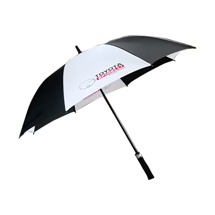 FEAMONT 사용자 정의 새로운 디자인 큰 크기 긴 직선 자동 골프 우산 판촉 주문 선물 튼튼한 원단으로 만든