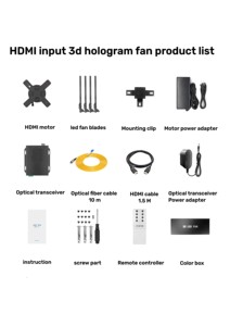 New Tech Projection Hologram Fan 3d Holographic <strong>Display</strong> <strong>HDMI</strong>-<strong>INPUT</strong> <strong>Computer</strong> 3d Hologram Fan <strong>HDMI</strong>-synchronization - Product Image 2