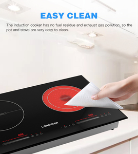 Factory <strong>2025</strong> new model <strong>multi</strong>-<strong>function</strong> 2 Burner Eramic Electric Hobs Kitchen Double Burns Infrared <strong>Induction</strong> <strong>Cooker</strong> customized - Product Image 5