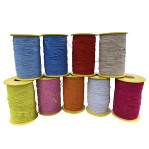 Cuerda elástica de colores de 1 MM, hilo de coser con cuentas, cuerda elástica, cuerda de artesanía para la fabricación de joyas