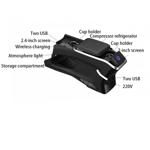 1 Multifunctional Armrest Box Refrigerator <strong>Cup</strong> Holder Wireless Charging 7 Inch Screen Wireless Charging <strong>Toyota</strong> Hiace - Product Image 2