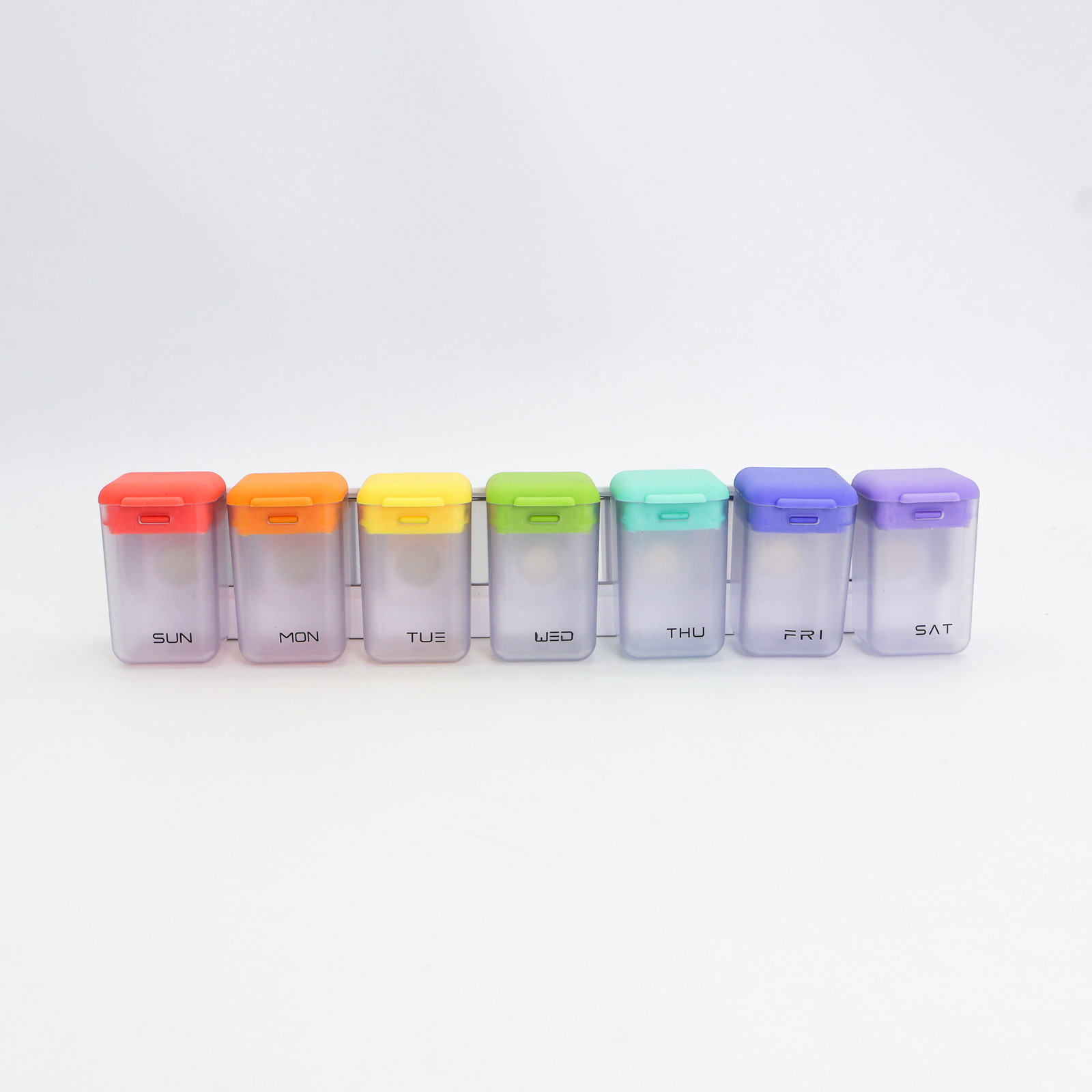 Transparent colored lid