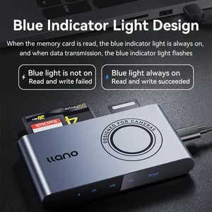 LLano 5合1读卡器USB 3.0高速传输连接器适配器支持微型SDXC/SDHC/MMC/MS Pro Duo - Product Image 4