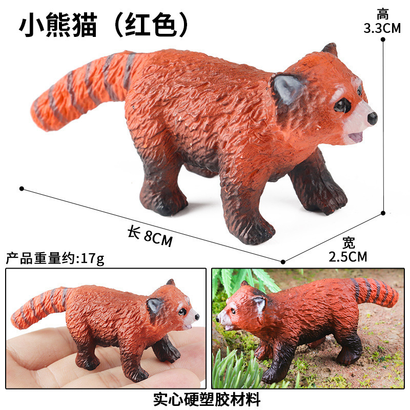 Panda rosso M-164 colorato
