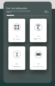 Thông Minh Tam Giác Bên Bảng Không Dây Sạc Bluetooth Loa TWS Chức Năng Đồ Nội Thất Nhà HD Âm Thanh Chất Lượng Bàn Cà Phê Loa - Product Image 5