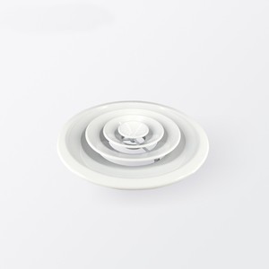 UNT Ventilation Abluft klimaanlage Aluminium-Luft verteiler Verstellbarer Diffusor mit runder Decke und rundem Gitter aus Kunststoff - Product Image 4