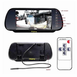 SUV kamyon otobüs kamyon geri yardım sistemi süper 7 inç HD ekran araba dijital monitör kiti araba dikiz aynası USB MP5 ile monitör - Product Image 5