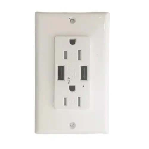 Waterproof Electrical Cover Socket Switch Tamper Resistant GFCI Outlets With USB Port US wall Outlet GFCI 20 amp TR&WR